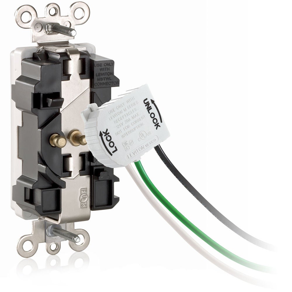 El módulo Lev-Lok se conecta a la parte posterior del receptáculo