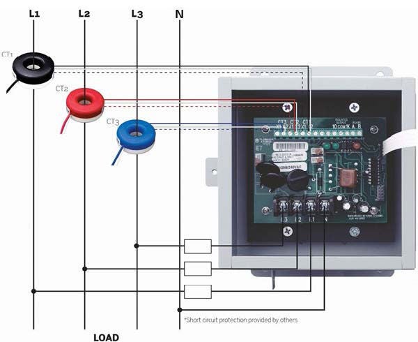 Diagrama de cableado del submedidor